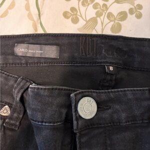 Kut from the Kloth Dark Gray Ankle Skinny Jeans